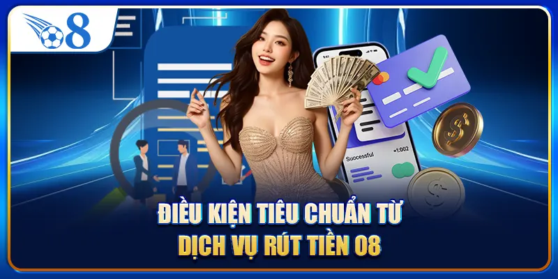 Điều kiện tiêu chuẩn từ dịch vụ rút tiền O8